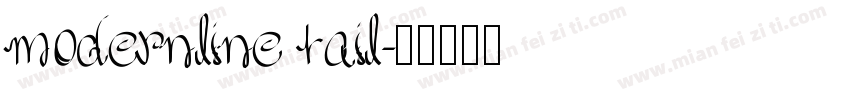modernline tail字体转换